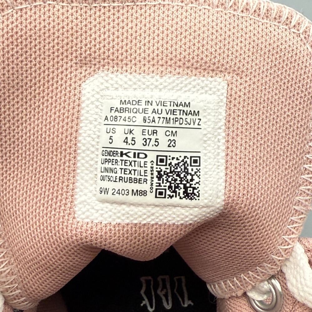 Converse Women's 6.5 Sneakers Platform Pink Streetwear CTAS Move Hi‎ A06332C - Picture 6 of 9